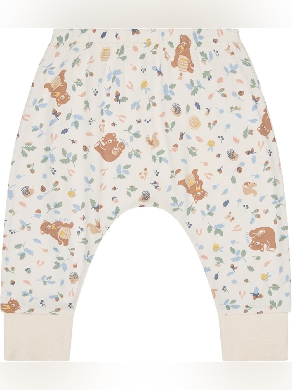 New MORI Bamboo Bear Print Joggers Size 12-18M